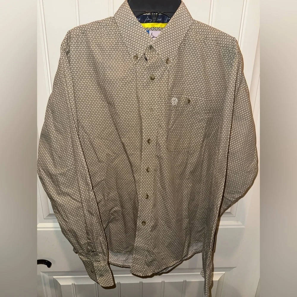 Wrangler George Strait Cowboy Cut Collection button-up shirt. Youth XL - Picture 1 of 4